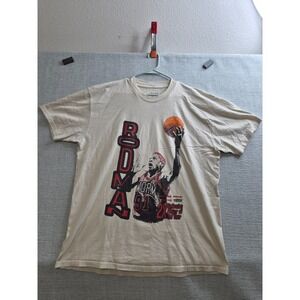 Chicago Bulls Shirt Mens XL Beige Dennis Rodman Apparel Basketball NBA Cotton